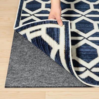 Verte Antislip Ondertapijt - Vilt Tapijtonderlegger met Antislip - Rubberen Onderlegger voor Tapijt - Beschermende - Gewatteerde Onderleggers voor Vloerkleden - 100 x 150 cm