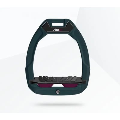 Veiligheidsstijgbeugels Rij Inclineer Ultra Grip Groen/Zwart/Pruim Flex-On Safe-On