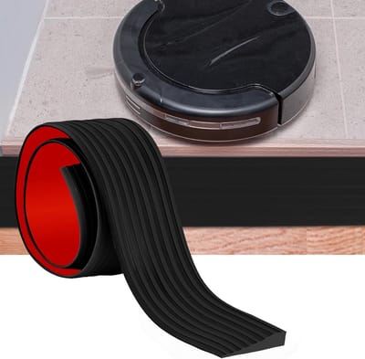 Drempelhulp Rubber - Drempelhulp Rolstoel - Zorgen voor Toegankelijkheid - Antislip Ontwerp - 1.5 cm Hoog - Zwart