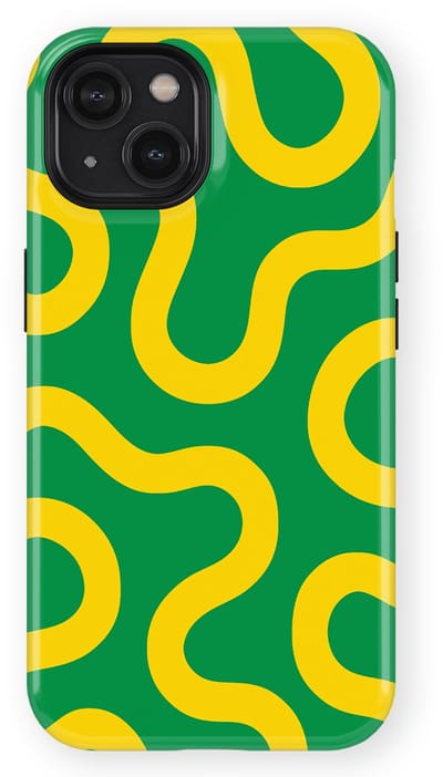 DripCase Motion Flow Tough Hoesje geschikt voor iPhone 14 | Backcover met Mag | Trendy Design | Valbescherming | Reggae Flow