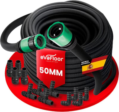 Tuinslang - Irrigatie buis - Gelijkmatige bewatering - Waterbesparend systeem - 50 meter - Zwart