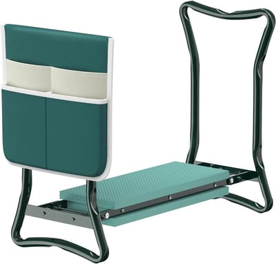 Knielkruk Tuinieren - Kniebank Tuin - Comfortabel Werken - Met Opbergtas - Tot 150 kg - Groen
