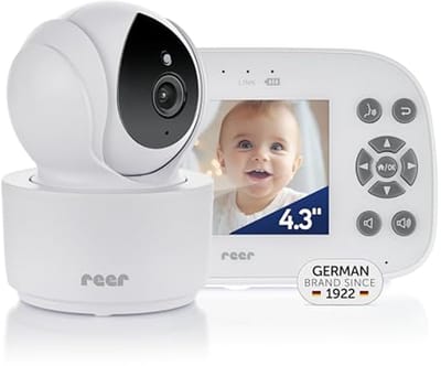 Digitale Video-Babyfoon met 4,3 inch TFT-Scherm, FHSS-Technologie, Nachtzicht en Intercomfunctie