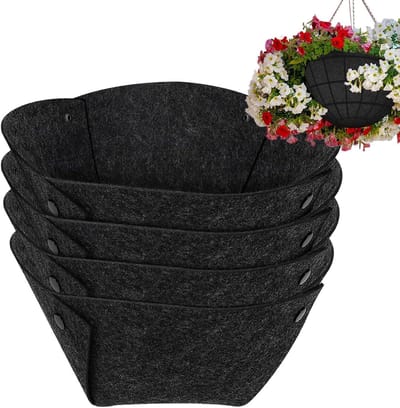 Plantenbak Beschermhoes - Kweekbak Voering - Optimale Plantengroei - Ademend Viltmateriaal - 305 cm - Zwart