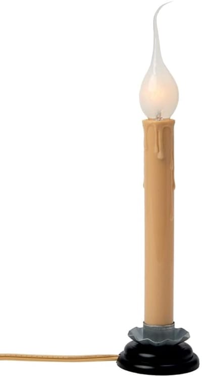 Rustieke Elektrische Kaarslamp 7 Inch met Aan/Uit Schakelaar - 5W Siliconen Lamp
