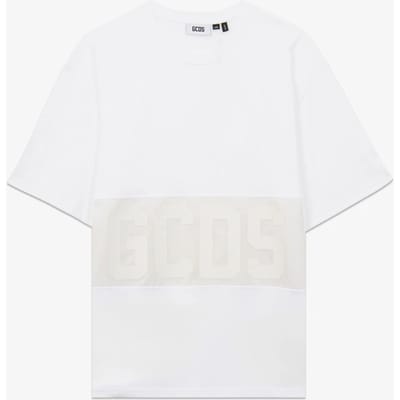 Gcds T-shirt band logo tonal losse ss T-shirt