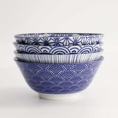 Set 4 japanse kommen - Nippon Blue - Tokyo Design Studio