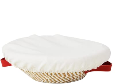 Broodmand - Broodproeimand, broodmanden zuurdeeg, zure deegkom om te proeven, stijgende doos met voering en stoffen hoes, bakkerij bakkerijbenodigdheden, dubbele handgreep voor thuis en bakkerij
