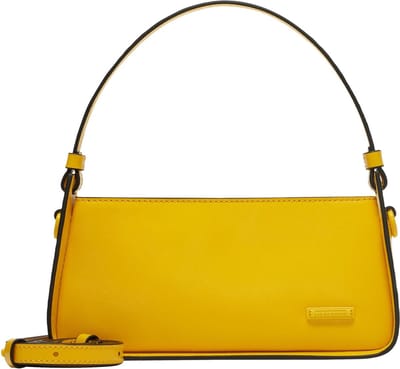 LIEBESKIND BERLIN Schoudertas Francis Calf Crossbody Bag Lemon Mosterdgeel