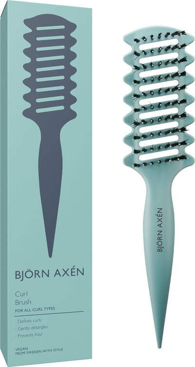 Björn Axén Curl Brush – Professionele Krulborstel Voor Golvend & Krullend Haar – Definieert Krullen - Vermindert Pluis & Breuk - Verhoogt Volume & Elasticiteit – Makkelijke Styling, Gladde Afwerking – Ideaal Voor Nat & Droog Haar – Vegan