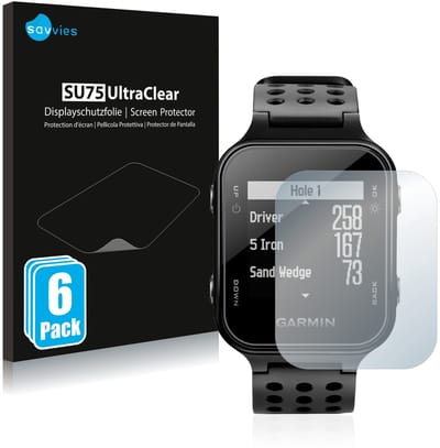 Savvies - Screenprotector voor Garmin Approach S20 - Folie Beschermfolie transparant 6 Stuks
