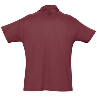 SOLS Heren Zomer II Pique Poloshirt met korte mouwen (Bourgondië)
