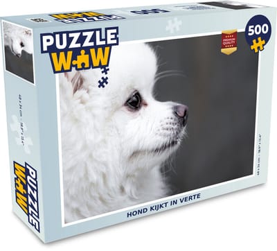 Puzzel Hond kijkt in verte - Legpuzzel - Puzzel 500 stukjes