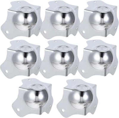 Metalen Hoekbeschermers - Versterker Balhoeken - Meubels Beschermen - Eenvoudige Installatie - 8 Stuks - Zilver
