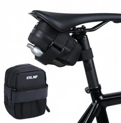 Dailygoods- Zadeltas Waterdicht - Mini Fietstas - Compact Design 12 x 9 x 5 cm - Reflecterende Details - Hoogwaardig 600D Polyester - Lichtgewicht