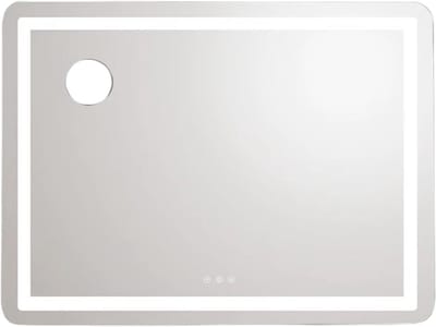 Grote Make-up Spiegel - Voor Make-up tafel - Verlichte Spiegel met Smart Touch en 3 Dimbare Kleuren - 80 x 60 cm