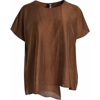 Linnenmix Blouse Dames Mat Fashion Layered