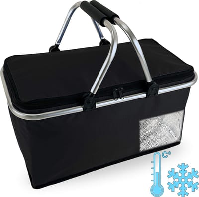 Opvouwbare Boodschappenmand Koeltas 30 Liter - Isolerende Thermomand voor Boodschappen en Picknicks