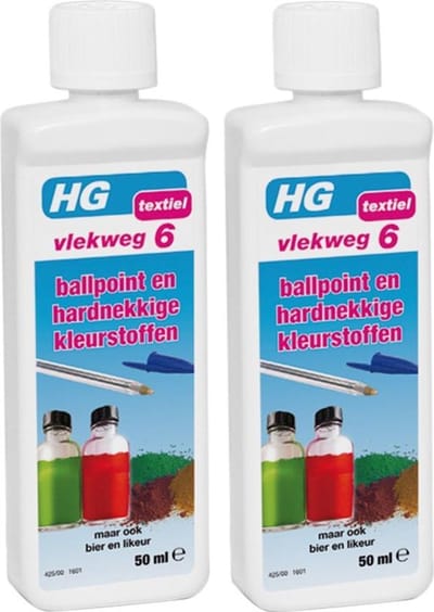 Hg Vlekweg 6 - Ballpoint / Kleurstoffen - 2 x 50 ml