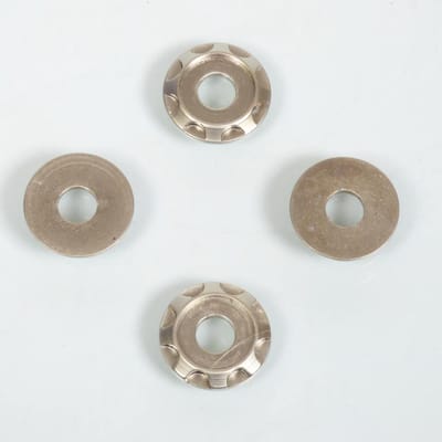 Rondelle spacer aluminium DRC T01 coloris alu pour moto cross enduro tuning racing