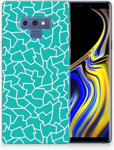 Samsung Galaxy Note 9 Hoesje maken Cracks Blue
