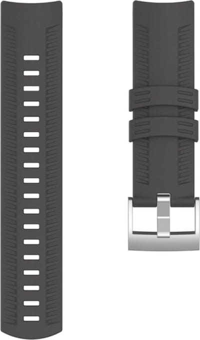 Siliconen bandje - geschikt voor Suunto 9 / 9 Baro - grijs