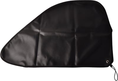 Zwarte disselhoes 87x55 cm - PU materiaal - inclusief elastiek
