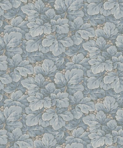 Boråstapeter Vliesbehang 4545 - Anno - Botanisch Blauw - 53cm x 10.05m