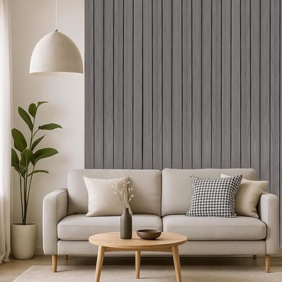 Acoustic Panels - Zelfklevend - 300 x 40 cm - 3D Houtlook - Wand- en Plafondgeluiddempende Wandpanelen - Eenvoudige Montage voor Woonkamer - Slaapkamer - Kantoor en Thuisbioscoop