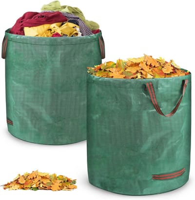Groene Tuinzakken Set - 2-delige Opvouwbare en Waterdichte Bladzakken voor Tuinafval, 272 Liter