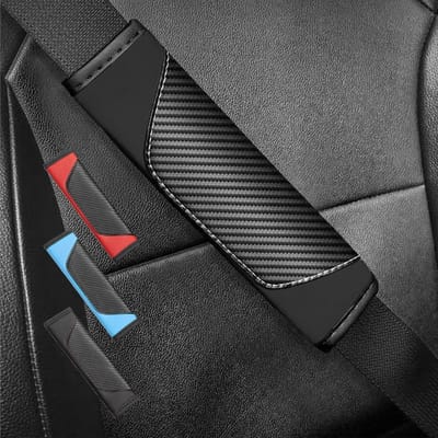 Kleurrijke autogordelbeschermers, set van 3, comfortabel, schokabsorberend en veilig