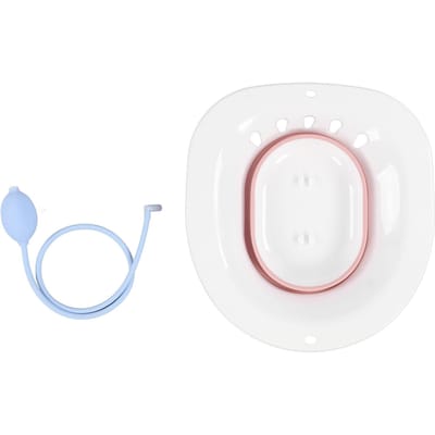Toiletbad Squatvrij Vermindert Pijn Morsbestendig Watermassage Opvouwbaar Zitbad met Spoeler voor