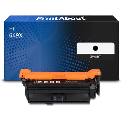 PrintAbout huismerk Toner 649X (CE260X) Zwart Hoge capaciteit Geschikt voor HP