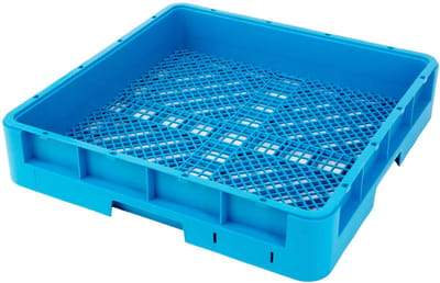 HCB® - Professionele universele vaatwaskorf - 6 stuks - bestek korf - 50x50x10 cm - fijnmazige waskorf - vaatwasser mand - 1.8 kg - 5847-6