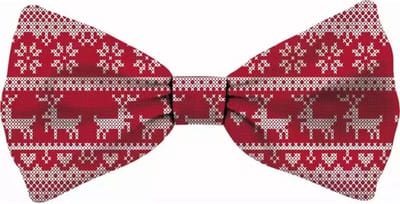 Plenty Gifts Vlinderstrik Hert Rood 16X8CM