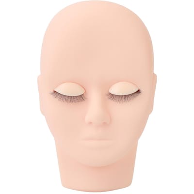 Wimper Mannequin Hoofd Make-up Wimperextension Oefenpop Hoofd met 3 Paar Verwijderbare Oogleden