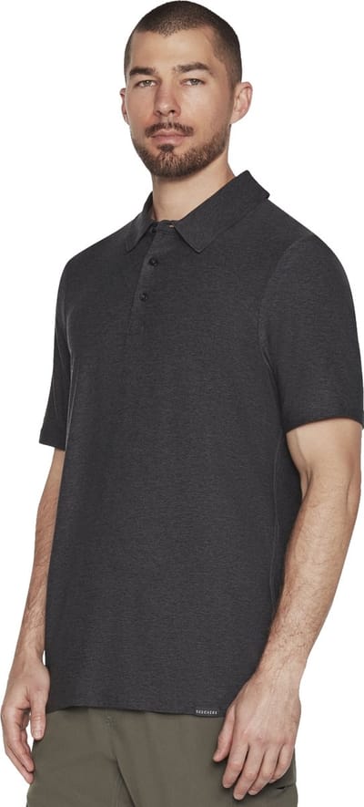 Skechers Go Dri All Day Polo, Mannen, Grijs, Poloshirt, maat: M