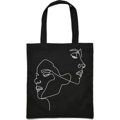 Mister Tee - One Line Canvas Tote bag - Zwart