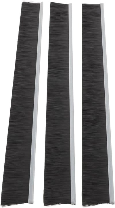 Tochtstrip Borstel - Brievenbus Afdichting - Tocht Weren - Duurzaam Nylon Materiaal - 30x3x0.5 cm - Zwart