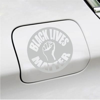 Bumpersticker - Black Lives Matter - 15 X 15 - Licht Grijs