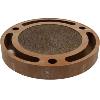 4animalz® Toy Kattenspeeltje met Krabpaal - 40 cm doorsnede