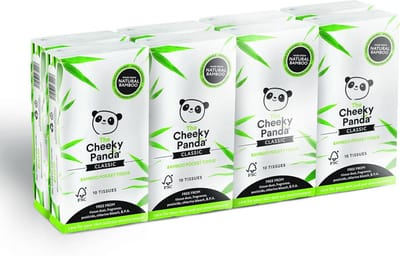 Bamboe Zakdoekjes - Milieuvriendelijk Papier - Dagelijks Gebruik - Hypoallergeen Zacht - 8 Pakketten - Natuurlijk