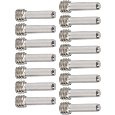 15 Stuks M4 Zeskant Schroefset Roestvrijstalen Koploze Bevestigingsmiddelen voor RC Automodellen Zilver11.3mm