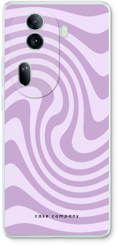 Case Company® - Hoesje geschikt voor Oppo Reno 11 Pro hoesje - Swirl Paars - Soft Cover Telefoonhoesje - Bescherming aan alle Kanten en Schermrand