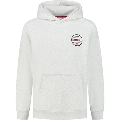 Shiwi Men Baseball Hoodie Grey Melange Size: S | Hoodies Outlet | Heren | Wit