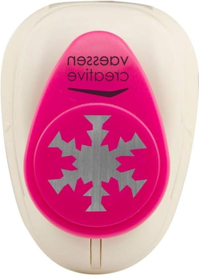 Vaessen Creative Craft Paper Punch, Snowflake, 2.2 x 2.5 cm, Circle Cutter for Crafts and Card Making