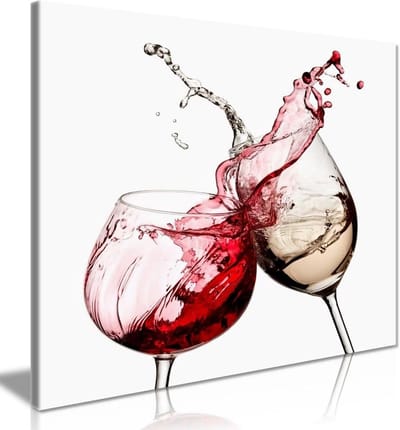 Wijn Traktaat Canvas Muurdecoratie Afgedrukt Kunstwerk voor Keuken