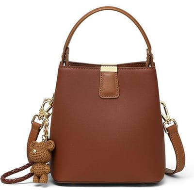 Sac Seau Automne Hiver Nouveau Sac Femme Sac Bandoulière Sac à Main Sac à Main Cuir Véritable Haute Qualité Sac sous le Bras brown