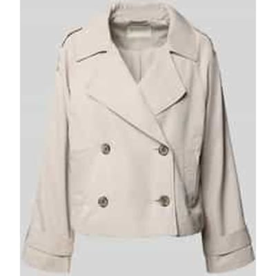 regular fit trenchcoat met schouderriempjes