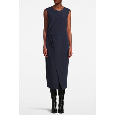 Reiss Cassia Structured Midi Dress Navy Size: 4 | Midi Dresses Outlet | Dames | Blauw
